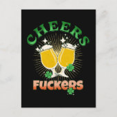 Carte Postale Boire irlandais de la Saint-Patrick (Devant)