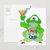 Carte Postale Boire jusqu'à ce que vous Croak (Devant / Derrière)