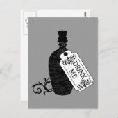 Carte Postale Boire ma bouteille (Devant / Derrière)