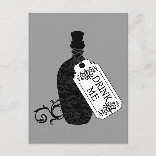 Carte Postale Boire ma bouteille (Devant)