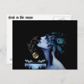 Carte Postale boire sur la lune (Devant / Derrière)