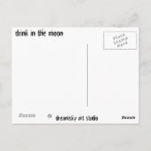 Carte Postale boire sur la lune (Dos)