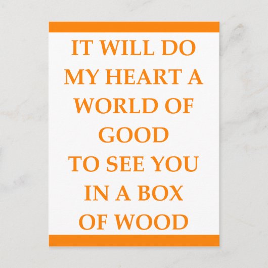 CARTE POSTALE BOIS (Devant)