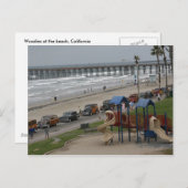 Carte Postale Bois à la plage (Devant / Derrière)