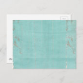 Carte Postale bois bleu sarcelle grunge (Devant / Derrière)