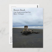 Carte Postale Bois de chauffe à Benson Beach, Cape Disnomination (Devant / Derrière)