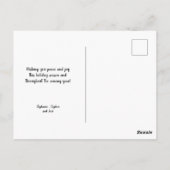 Carte Postale Bois de grange Verdure d'hiver Nouvelle maison Joy (Dos)