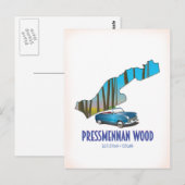 Carte Postale Bois de Pressmennan Écosse (Devant / Derrière)