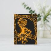 Carte Postale bois de singe (Debout devant)