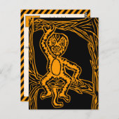 Carte Postale bois de singe (Devant / Derrière)