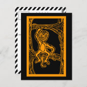 Carte Postale bois de singe (Devant / Derrière)