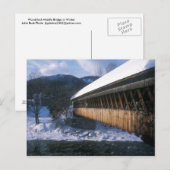 Carte Postale Bois du pont moyen en hiver (Devant / Derrière)