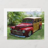 Carte Postale Bois hawaïen (Devant / Derrière)