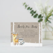 Carte Postale Bois hivernal - Livres pour bébé (Debout devant)