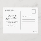 Carte Postale Bois rustique 4 vacances de Noël photo (Dos)