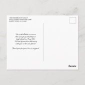 Carte Postale Bois rustique Diplôme chrétien Isaïe 40 (Dos)