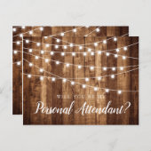 Carte Postale Bois rustique et lumières Proposition d'intendant  (Devant / Derrière)