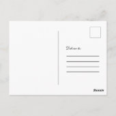 Carte Postale Bois rustique rose floral photo Enregistrer la dat (Dos)