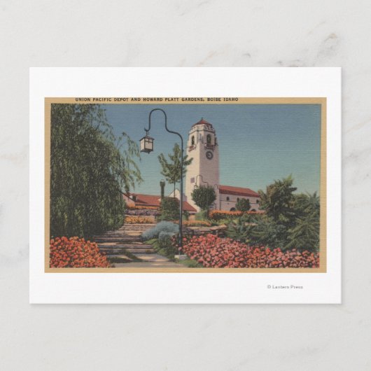 Carte Postale Boise, ID - Vue de l'Union Pacifique (Devant)