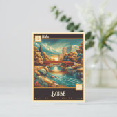 Carte Postale Boise, Idaho | VINTAGE (Debout devant)