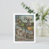 Carte Postale Boise, IdahoGrandes lettres ScènesBoise, ID (Debout devant)