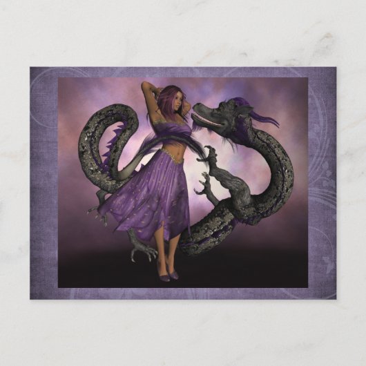 Carte Postale Boisé par le Dragon (Devant)