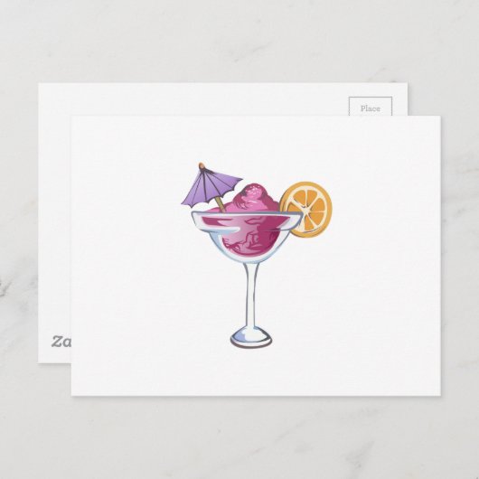 CARTE POSTALE BOISSON GELÉE (Devant / Derrière)