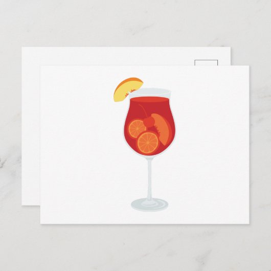 Carte Postale Boisson Sangria (Devant / Derrière)