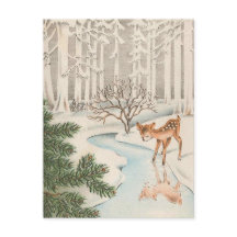 Boisson vintage de cerfs de bébés