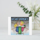Carte Postale Boissons de bateau (Debout devant)