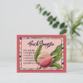 Carte Postale Boissons d'été Peach Sangria (Debout devant)