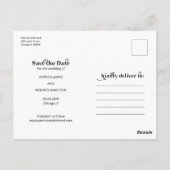 Carte Postale Boissons Gratuites Amusant Mariage Décontracté Enr (Dos)