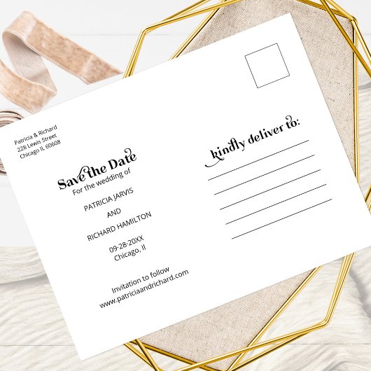 Carte Postale Boissons Gratuites Amusant Mariage Décontracté Enr