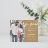 Carte Postale Boissons gratuites Décontracté moderne Enregistrer (Debout devant)