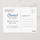 Carte Postale Boissons Gratuites Silver Blue Photo Décontracté E (Dos)