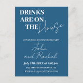 Carte Postale Boissons sont sur la maison ménage fête de chauffa (Devant)