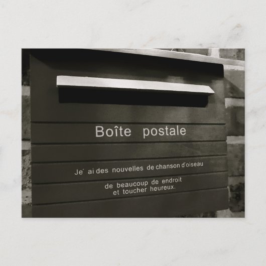 Carte Postale Boite (Devant)