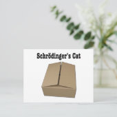 Carte Postale Boîte à chat de Schrodinger (Debout devant)