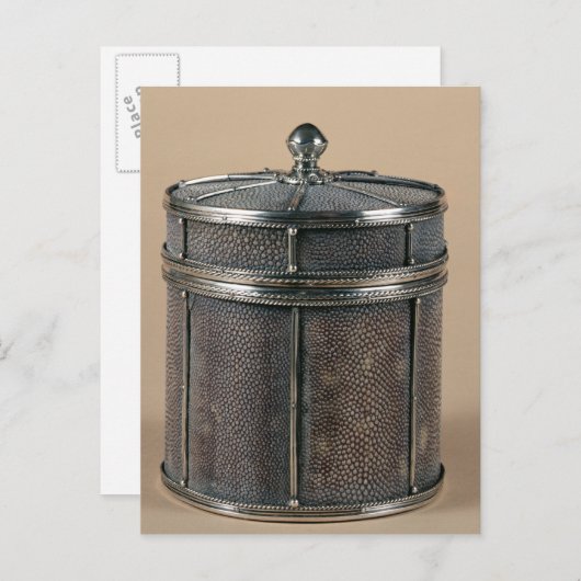 Carte Postale Boîte à cigarettes avec côtés en pince, 1928 (Devant / Derrière)