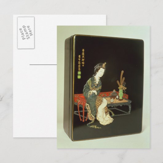 Carte Postale Boîte à écriture de style chinois (Devant / Derrière)