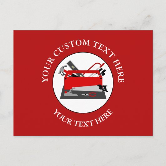 Carte Postale Boîte à outils Handyman (Devant)