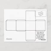 Carte Postale Boîte à témoins pliants (Dos)
