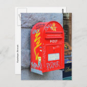 Carte Postale Boîte aux lettres à Copenhague, Danemark (Devant / Derrière)