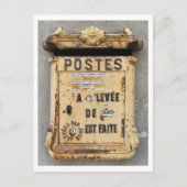 Carte Postale Boîte aux lettres ancienne en France (Devant)