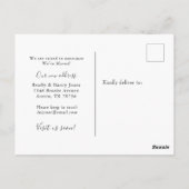 Carte Postale Boîte aux lettres aquarelle avec fleurs (Dos)