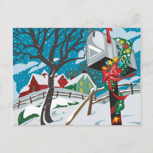 Carte Postale Boîte aux lettres, ferme