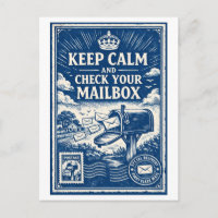 Boîte aux lettres "Keep Calm" de style vintage