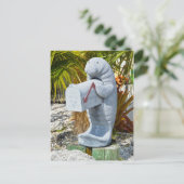 Carte Postale Boîte aux lettres Manatee (Debout devant)