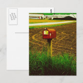 Carte Postale Boîte aux lettres Route rurale (Devant / Derrière)