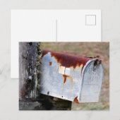 Carte Postale Boîte aux lettres rustique (Devant / Derrière)